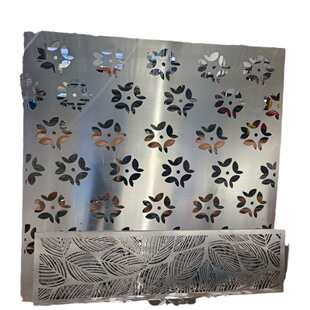 雕花隔断铝板雕刻焊接激光切割铝不锈钢加工激光屏风金属单板板