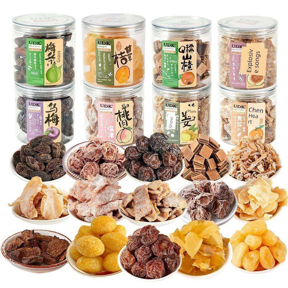 有志凉品粤式冷果脯罐头,甘草,李子,黑李子,无花果,丝质橄榄