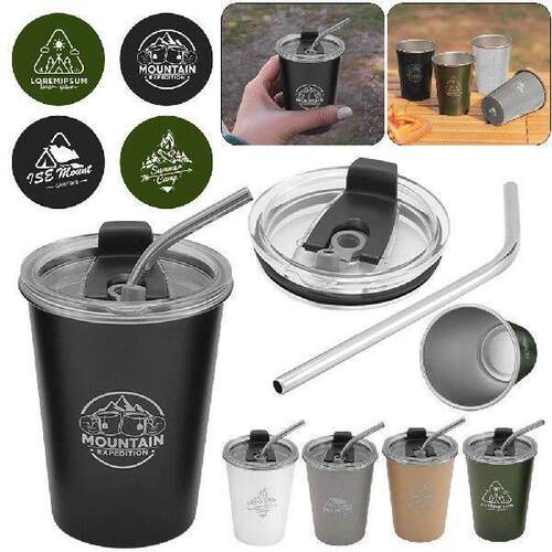 350ml Outdoor Camping Cup Portable Stainless Steel Tea