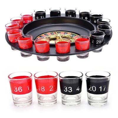 Bar Funny Tools Russia Turntable Shot Glass Drinking Game 16