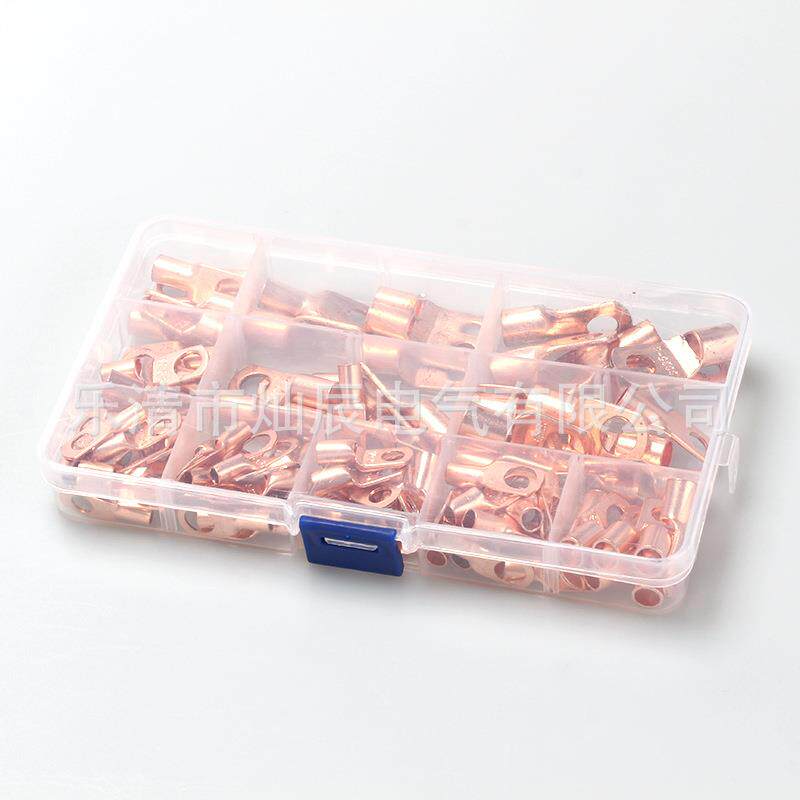 130/1560pcs盒装窥口端子铜接线端1子SC-PS130pcs窥C50CS裸端子铜