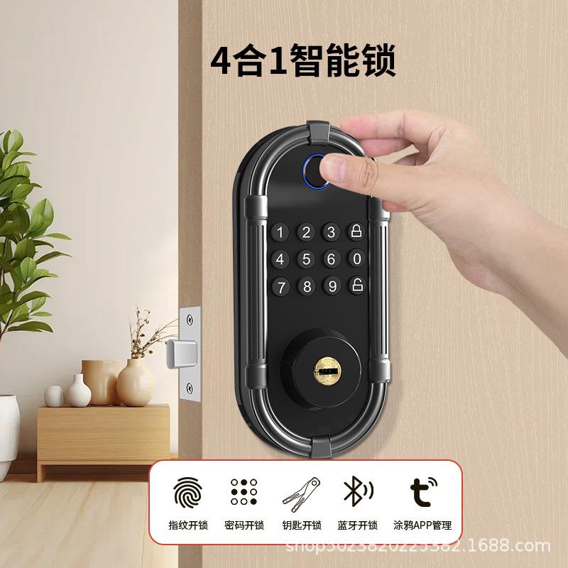 家用办公呆锁y智能锁室卧木门指纹锁物理DL10-按按键密码锁Tua智