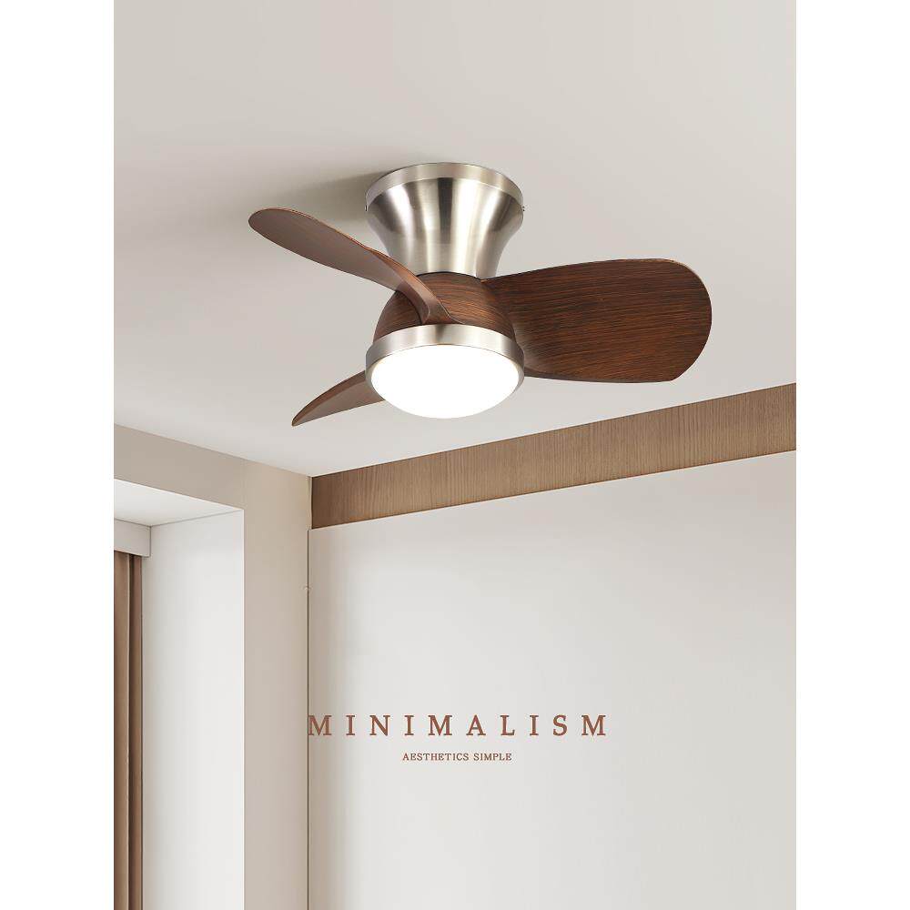 2026新款中古风扇灯餐厅主卧卧室吸顶电扇灯法式复古小尺寸吊扇灯