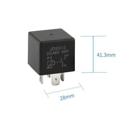 汽车继电器12V4脚 四插五插24V/36V/48V/60V/72V改装通用继电器