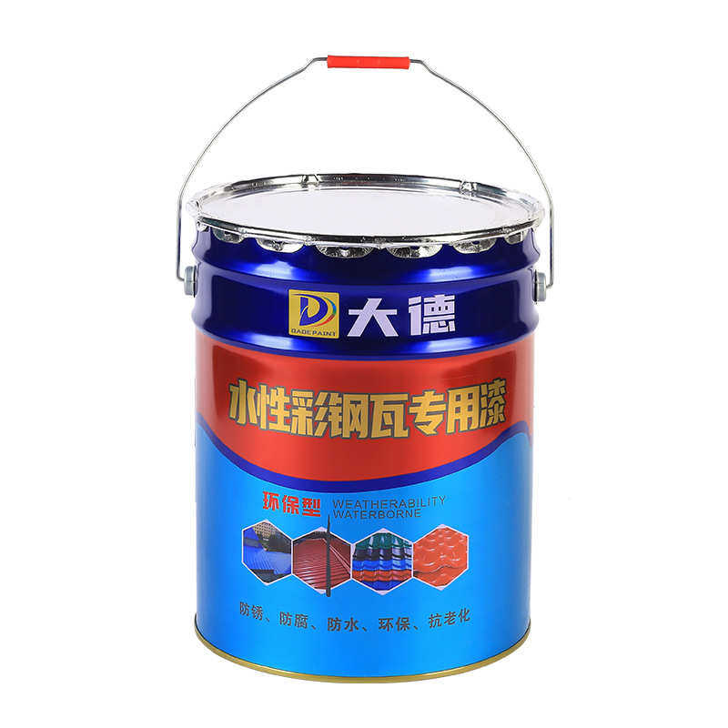水性彩钢瓦专用漆灰色 厂家批发彩钢瓦翻新漆免除锈屋顶防水漆