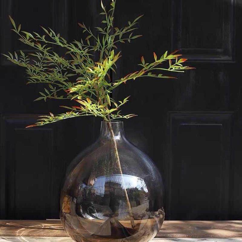 北欧玻璃花瓶高级感小口大肚山峰吊钟马醉木插花器创意摆件装饰,家居饰品,花瓶,淘宝优惠券,粉丝福利购,淘宝优惠卷