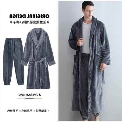 浴袍男女 men women winter robe night gown sleeping clothes