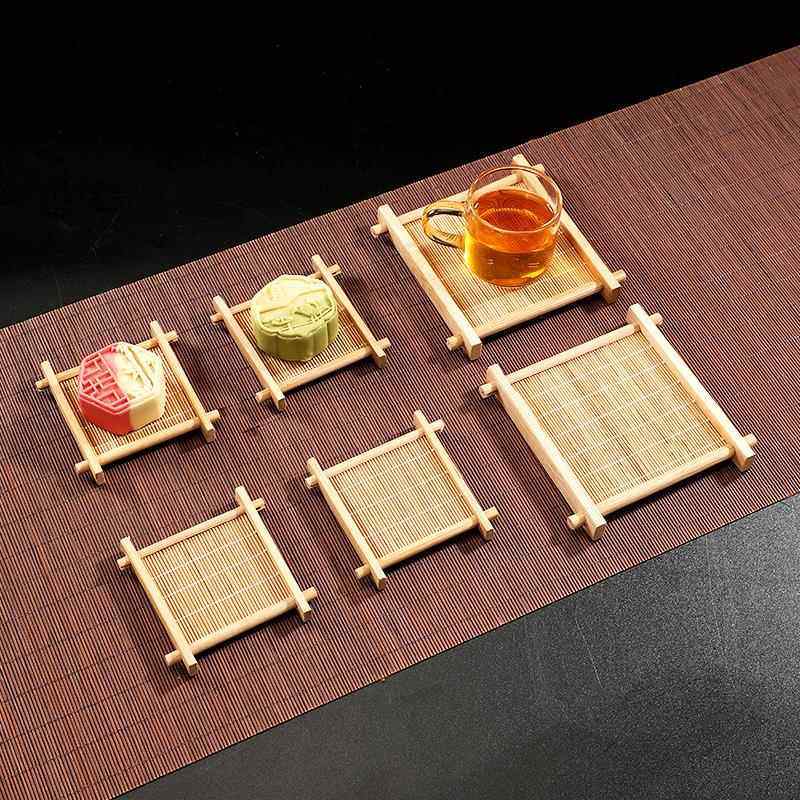 竹制井字茶点盘中式围炉点心糕点碟子复古茶杯垫杯托竹编摆台托盘,餐饮具,果盆/果盘/果篮,淘宝优惠券,粉丝福利购,淘宝优惠卷