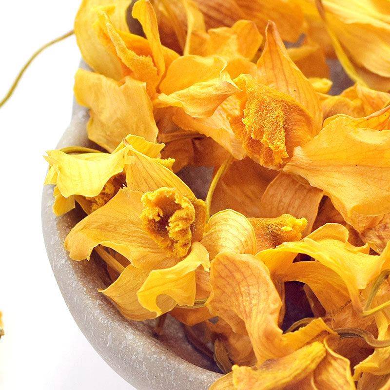 云南鼓槌石斛花茶天籽兰花金兰花铁皮石斛花茶干花食用