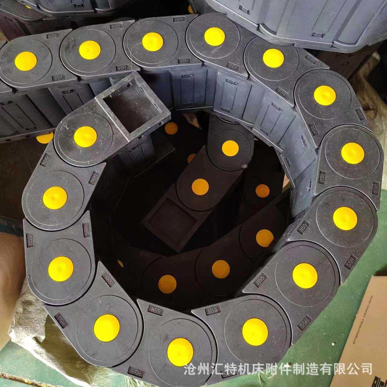 尼龙拖链雕刻机桥式全封闭坦克链机床电缆穿线拖链工程尼龙拖链