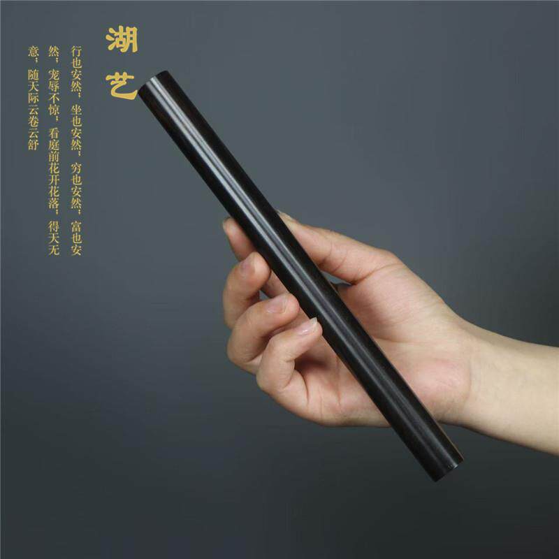 精致黑檀木10克装长款线香筒香管1.2厘米口径手工打磨礼品