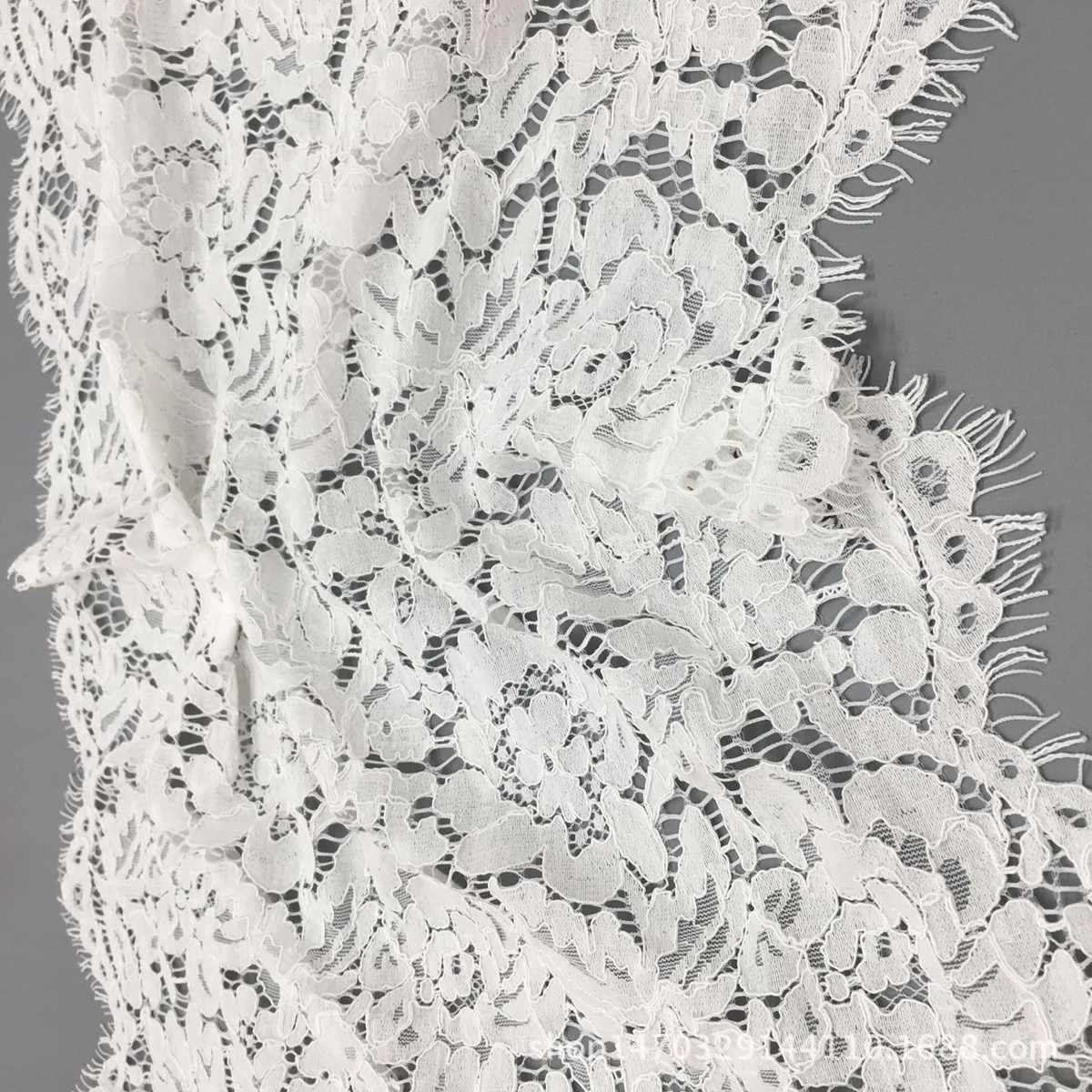 厂家直销现货批发40cm锦棉股线高难度工艺眼睫毛蕾丝花边大量库存