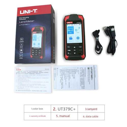 Unilide Ut379A+英亩测量仪379B+手持Gps地面面积测量仪车载场379