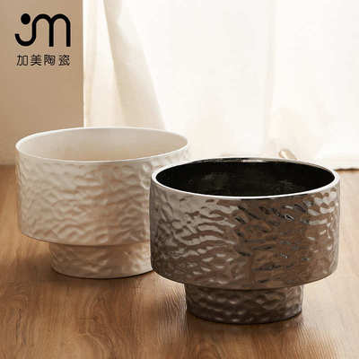 25cm大口径台面花盆蝴蝶兰大蕙兰花器植物盆栽盆景