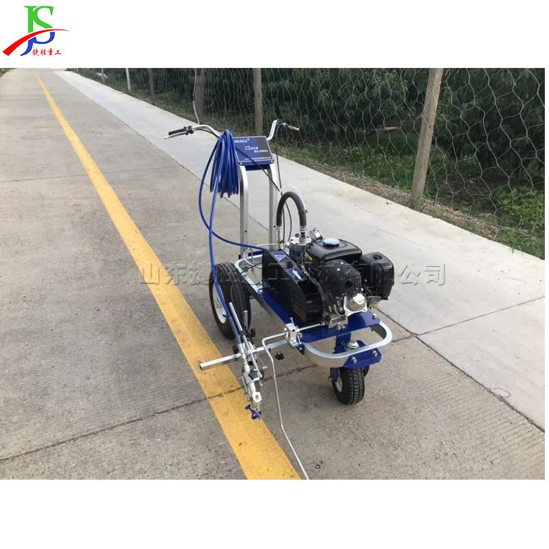 手推式冷喷划线机 马路冷喷划线设备 塑胶跑道划线机