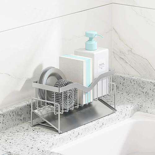 SU304 Kitchen sink sponge drainage storage rack organizer