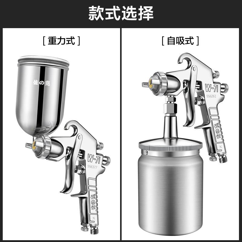 原装油佐W-77漆喷枪W-17上下壶家具汽车高W-77雾化底漆乳克胶漆喷