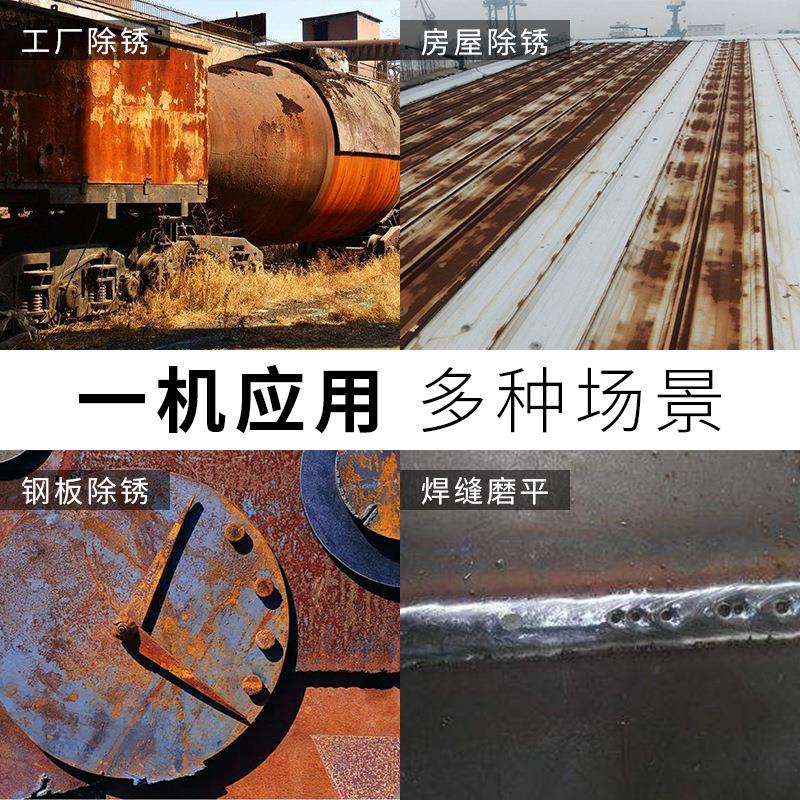 手持电动除锈机彩钢瓦水泥地钢丝刷长杆彩钢瓦翻新钢丝轮刷抛光