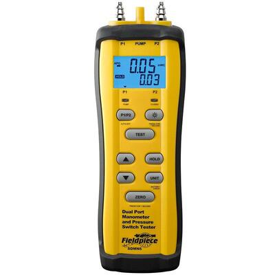 Fieldpiece SDMN6 双端口微压计带压力开关测试