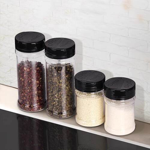 Dual-lid Seasoning Container for Home Kitchen, Salt and MSG