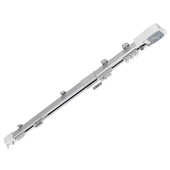 电动简一伸缩轨开合帘轨道82传动箱静音抽拉窗帘滑道双开82型端头