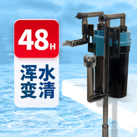 Bessn空氣缸壁掛式過濾器魚缸凈水循環(huán)系統(tǒng)制氧三合一體機免換水