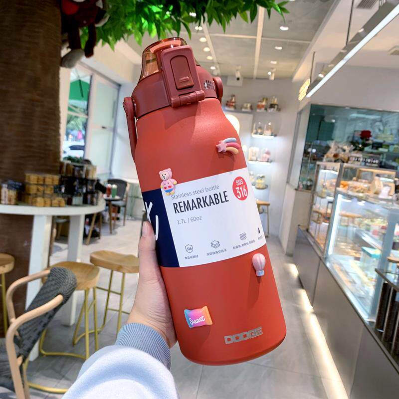 两升水杯2000ml大杯子2l升大容量保温水壶女生运动健身吨吨桶男生