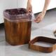 复古垃圾桶创意仿木纹加厚家用客厅无盖垃圾筐厨房卫生间大号涛森