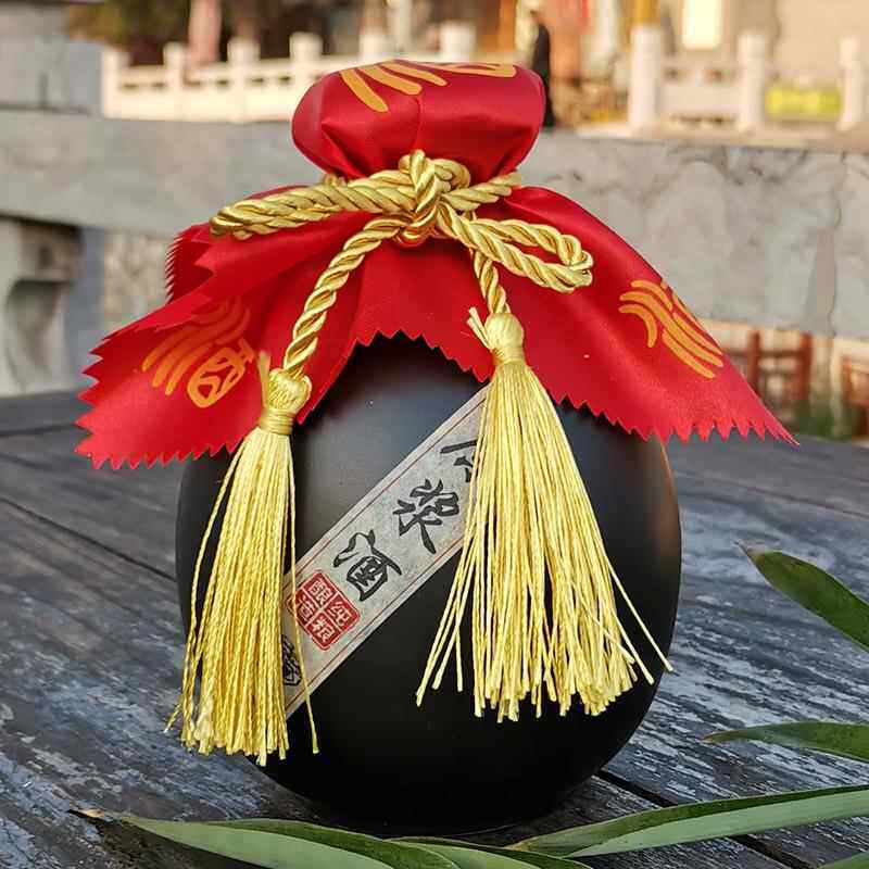 酒瓶空瓶空酒瓶自封一斤装白酒瓶陶瓷酒坛酒罐高档密封酒坛子酒壶