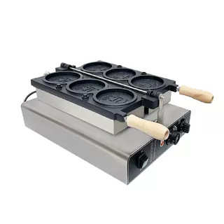 华夫饼机器商业用摆摊模具棉花糖机蛋卷机外贸六孔鲷鱼烧机器