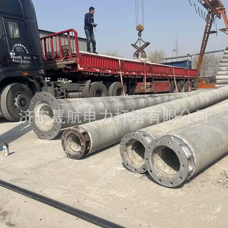 大弯杆ZZW矩力水泥无拉线杆13米根部法兰杆部分预应水泥杆大量现