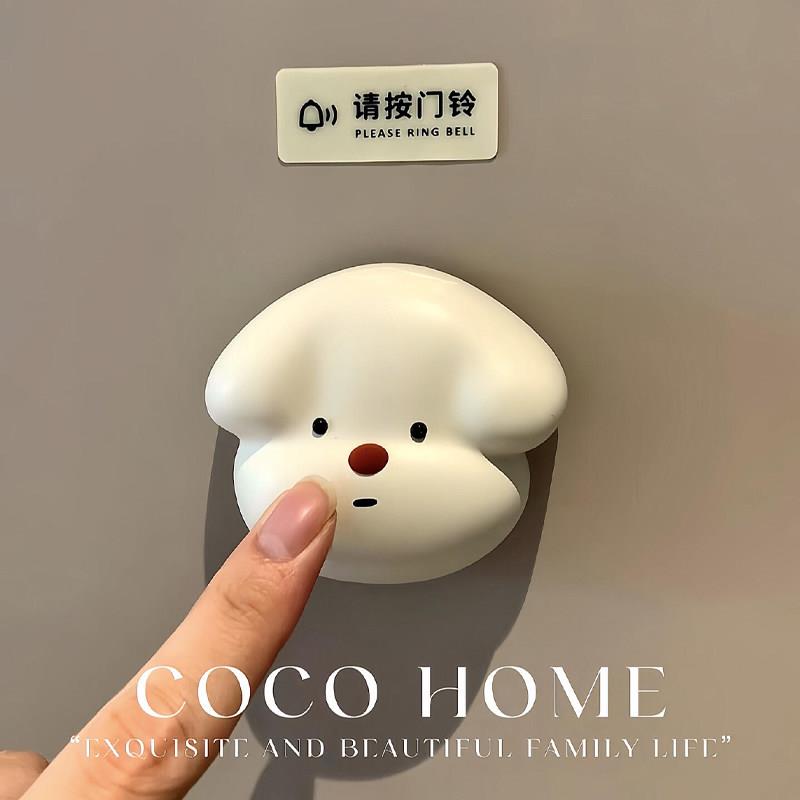 小狗门铃无线入户门家用进门口装饰店铺黏贴遥控器远距离感应两件
