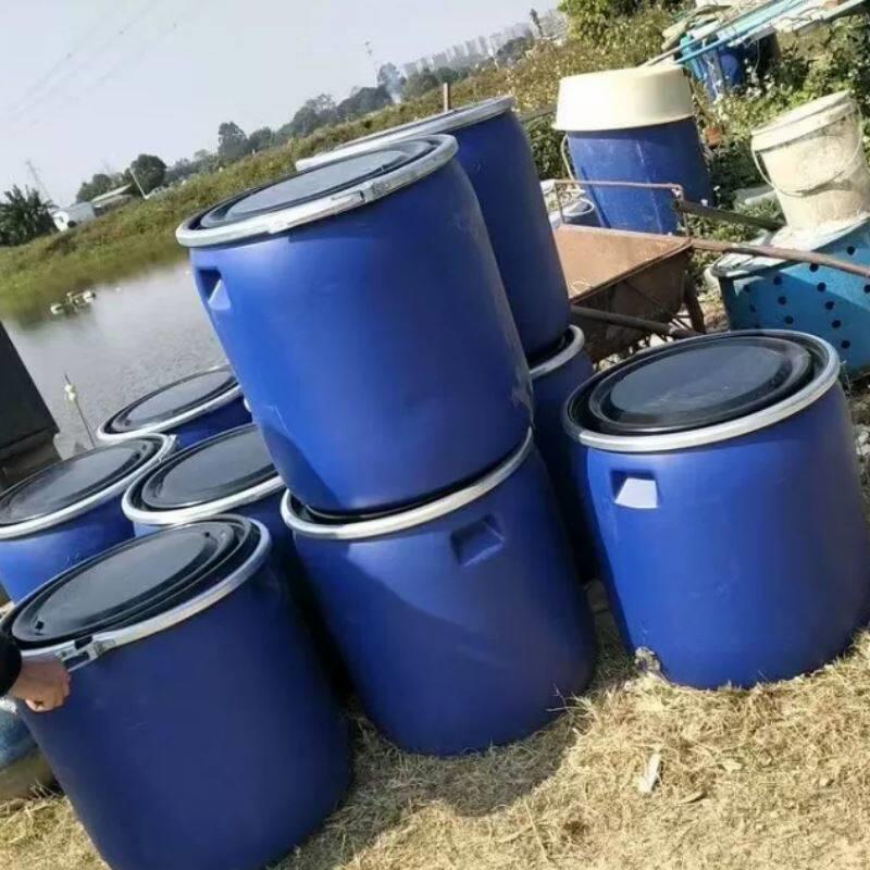 食品级发酵桶大直径储水桶加厚化工桶120升密封铁箍桶