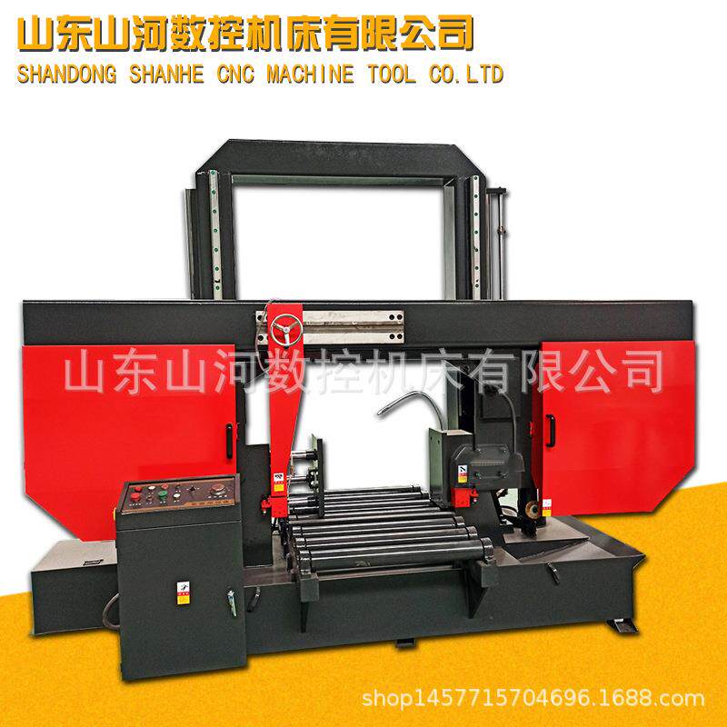 现货GB4280卧式双立柱线轨金属带锯床GH4280龙门方柱液压双油缸