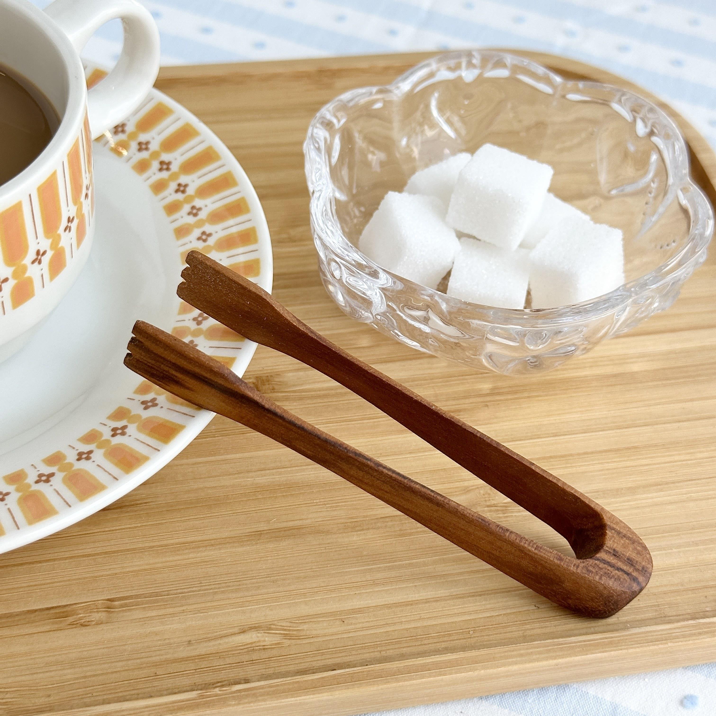 柚木方糖夹子功夫夹洗茶杯茶叶镊子防滑夹泡茶工具茶夹柠檬片酸梅