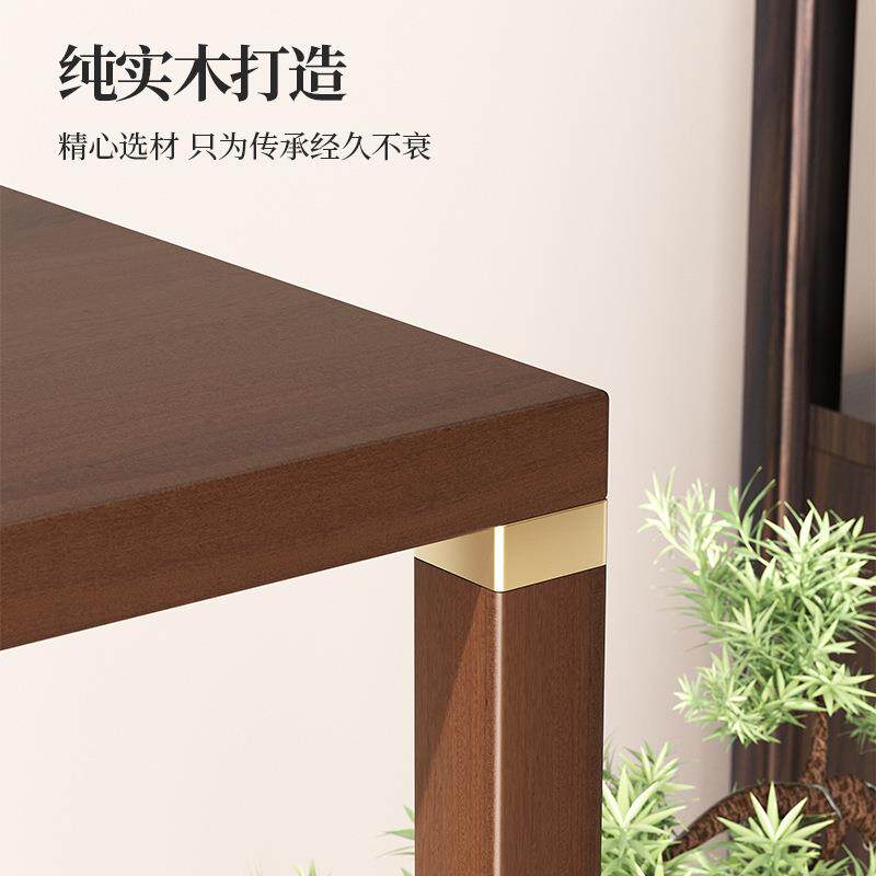 花架实木HJ-01台置架落地新中式物阳植物花台盆架子室内摆架放客