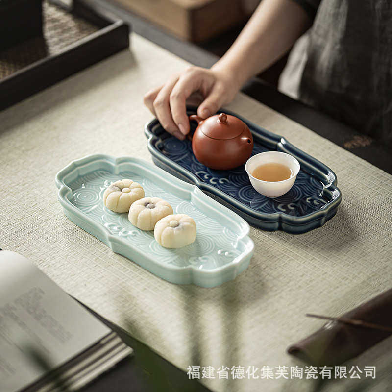 围炉煮茶烤火炉户外果盘陶瓷茶点盘套装中式复古糕点盘壶承托盘,餐饮具,果盆/果盘/果篮,淘宝优惠券,粉丝福利购,淘宝优惠卷