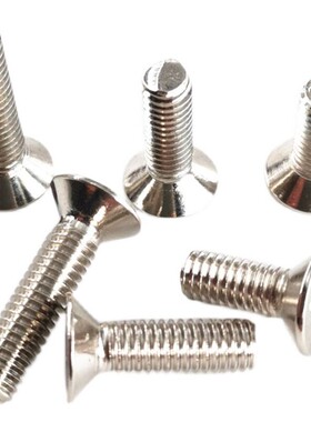 0.9级镀镍沉头平头内六角6螺丝平杯M3M4M5MM8M10*12/116/20/25-30