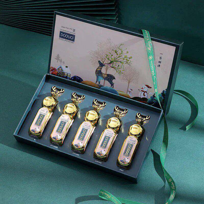 口红小支套装5支迷你送闺蜜礼盒唇釉套盒防水不沾杯生日礼物正品