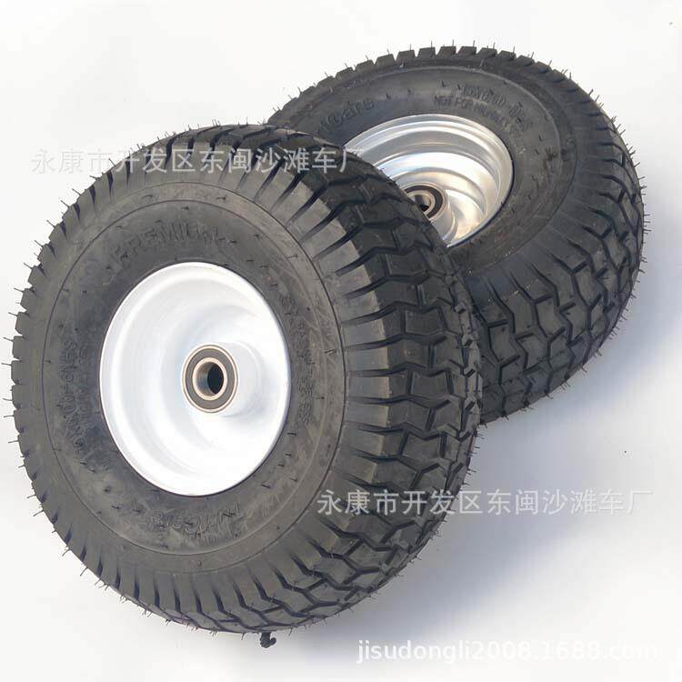 15x6-6轮胎 割草机手推车 15x6.00-6真空 拖车带轴管轮毂