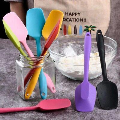 1Pc Silicone Cream Baking Scraper Thicken Cake Spatula