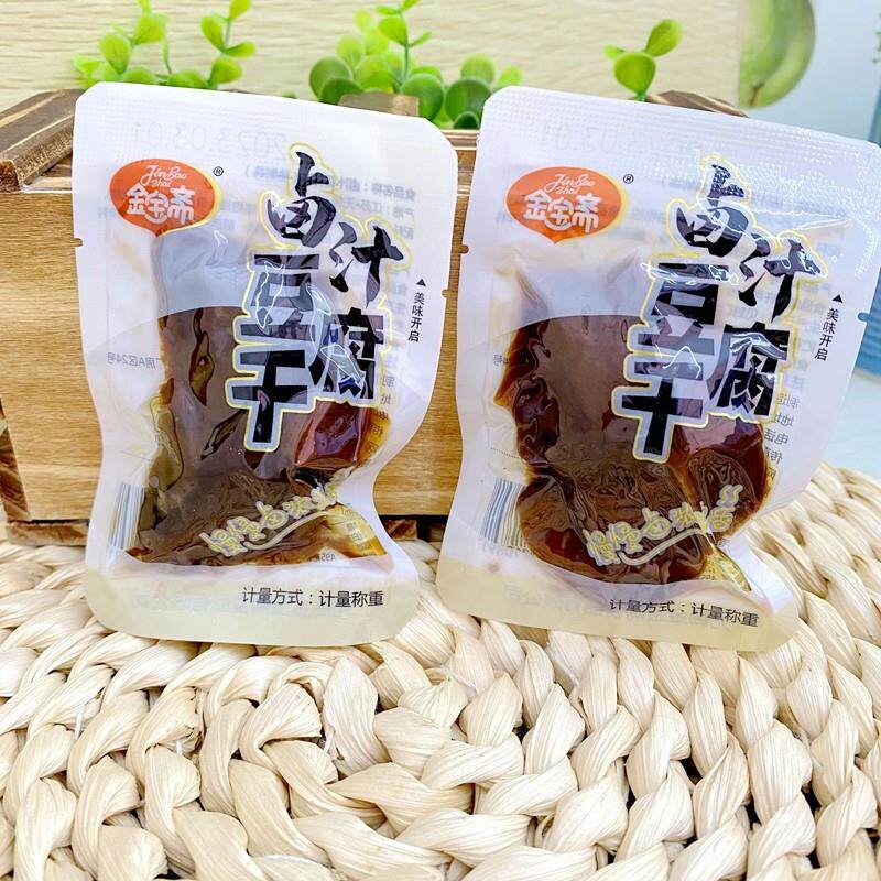 金宝斋卤汁豆腐干豆干500g即食卤味零食无锡特产办公室蜜汁五香味