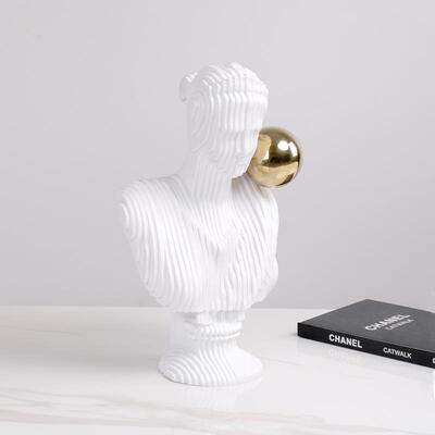 雕欧式轻奢切形女人居物40626艺术塑工样板房办公室书柜创意家艺