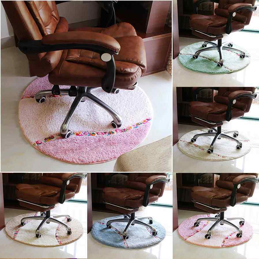 田园圆形地毯电脑椅垫转椅垫卧室梳妆台凳子椅子地垫书房地板垫子