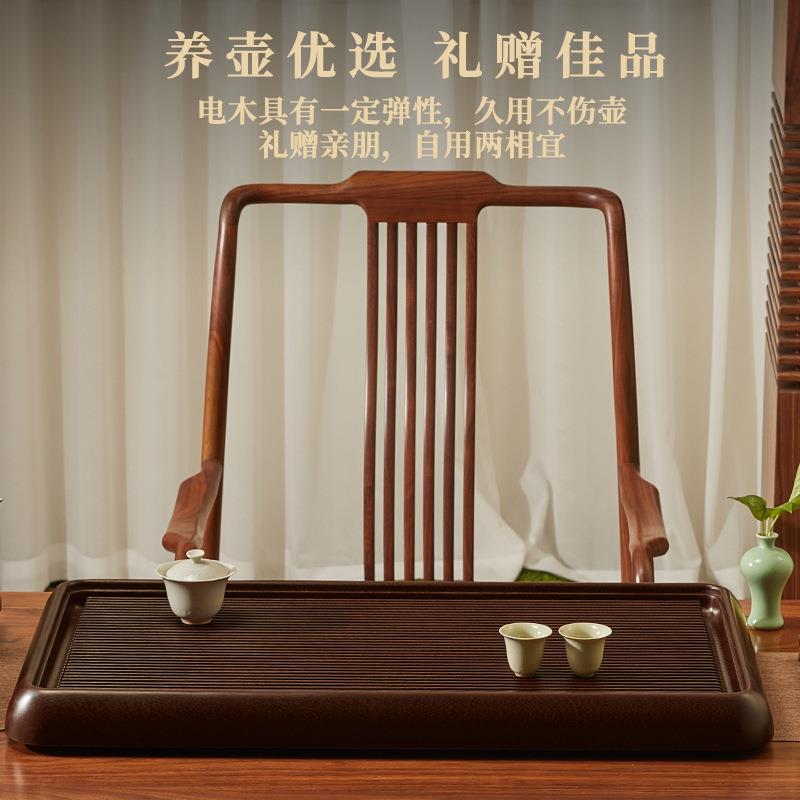高端紫檀料紫龙纹电木茶盘72支功夫泡茶杯具家用办公室茶台