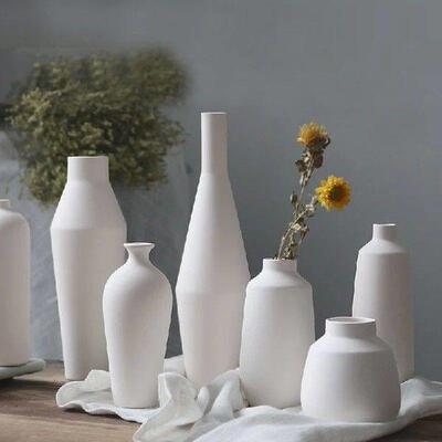 nordic Decoration home decor white ceramic Flower vase Art