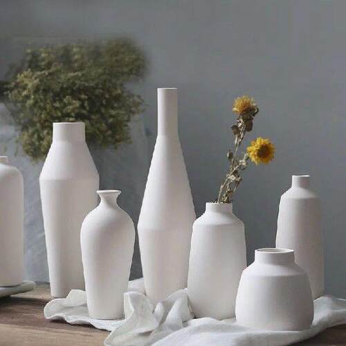 nordic Decoration home decor white ceramic Flower vase Art