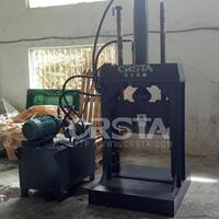 废纸处置压包捆扎液压打包设备，纸箱废料压缩打包立式液压机