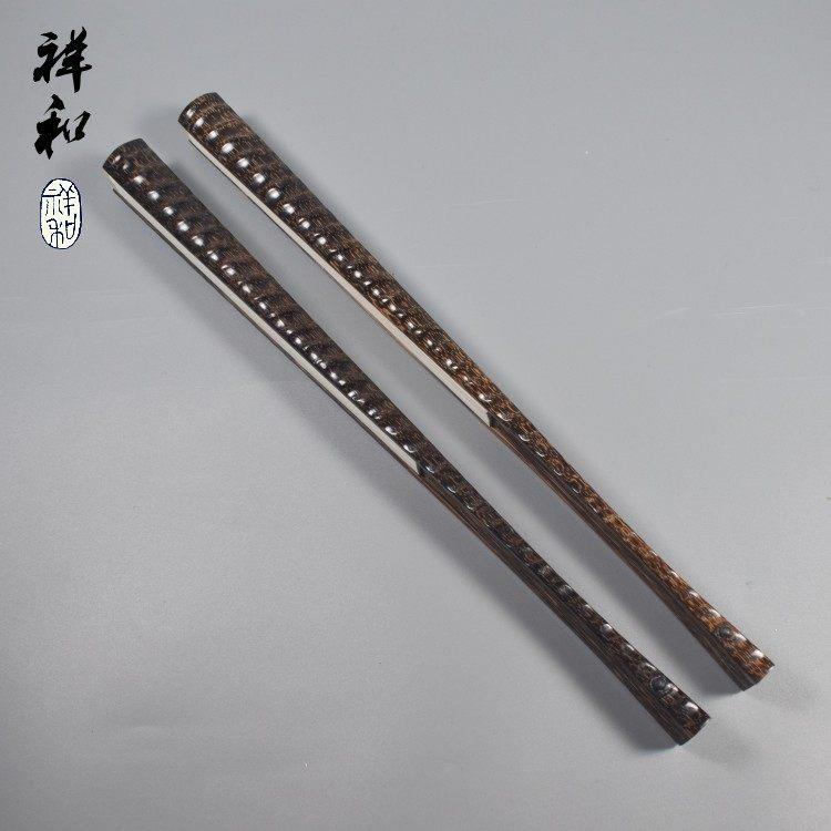 【香河坊】95寸棕竹方节套装及游戏折扇,金丝竹宣纸折扇,文湾扇