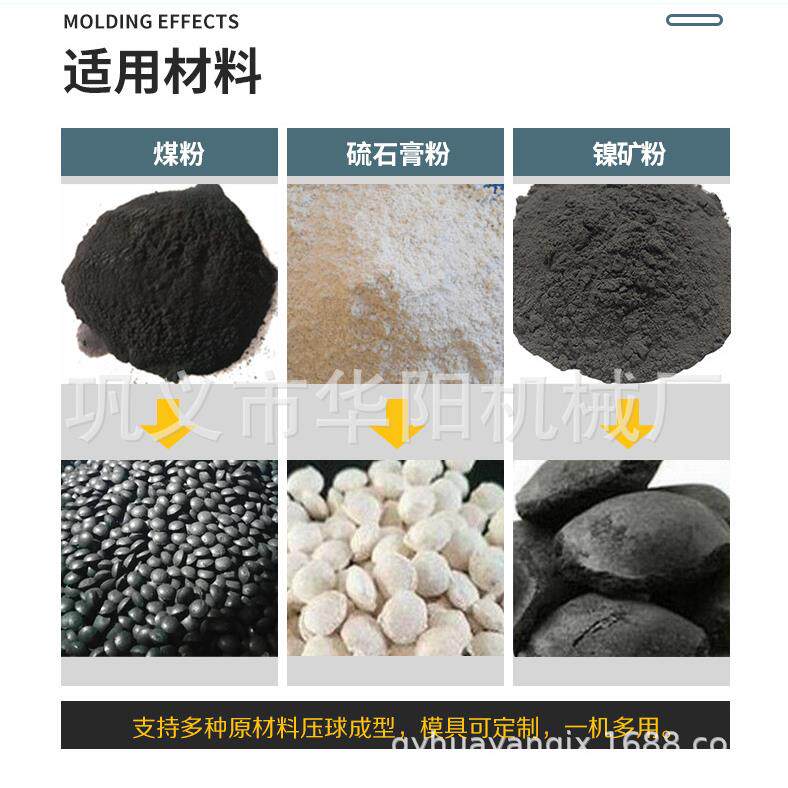 家用小HY-290型半自动金属粉压球机高效块造煤球机卵鹅石矿适用